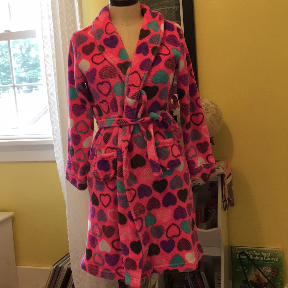 Pink kids robe